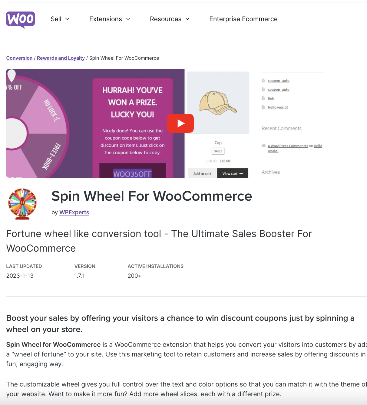 Spin Wheel For Woocommerce