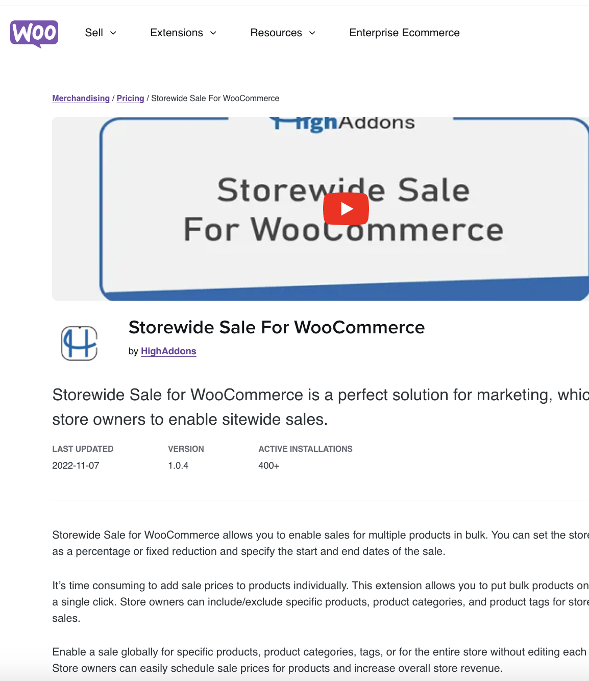 Storewide Sale For Woocommerce