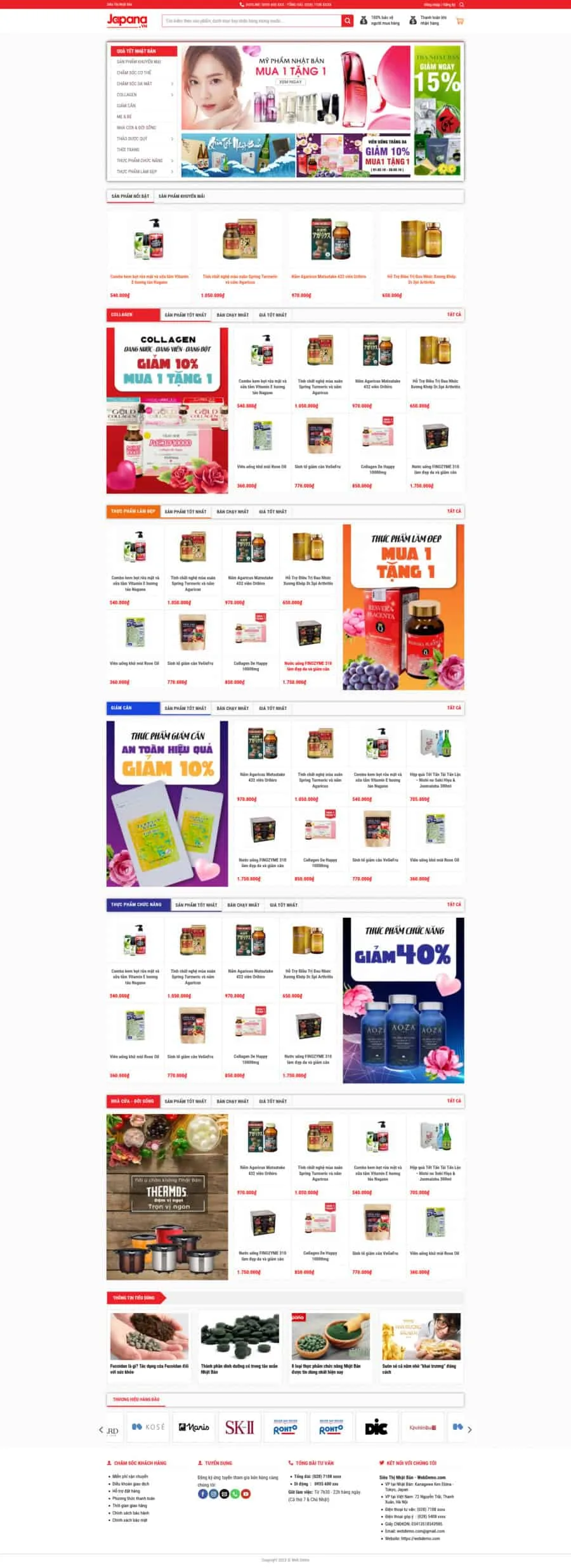 Theme Bán Hàng Nội Địa Nhật Bản