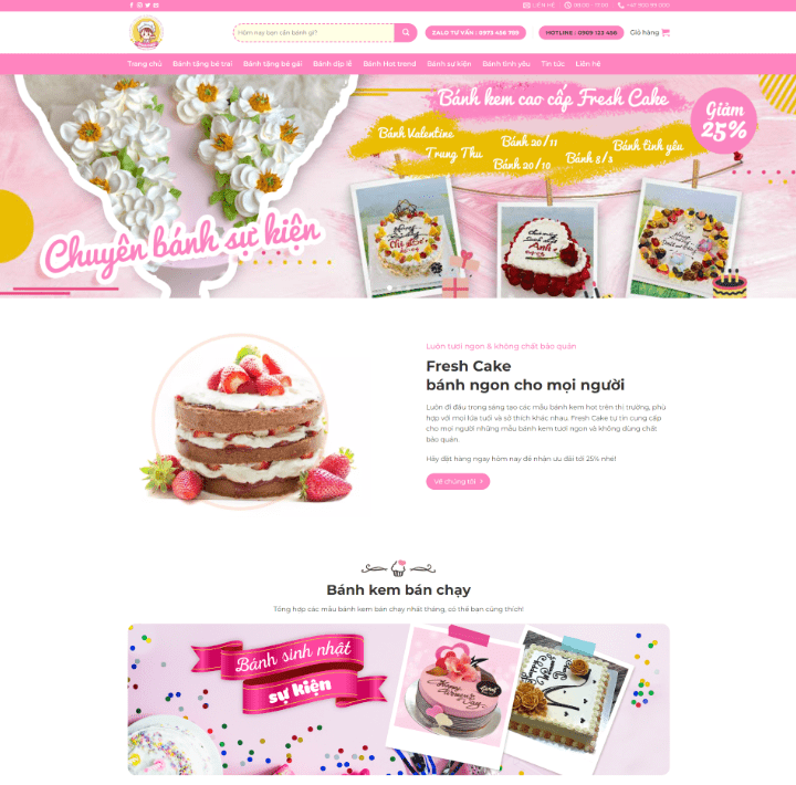 Tiệm Bán Bánh Kem Làm Bánh Sinh Nhật