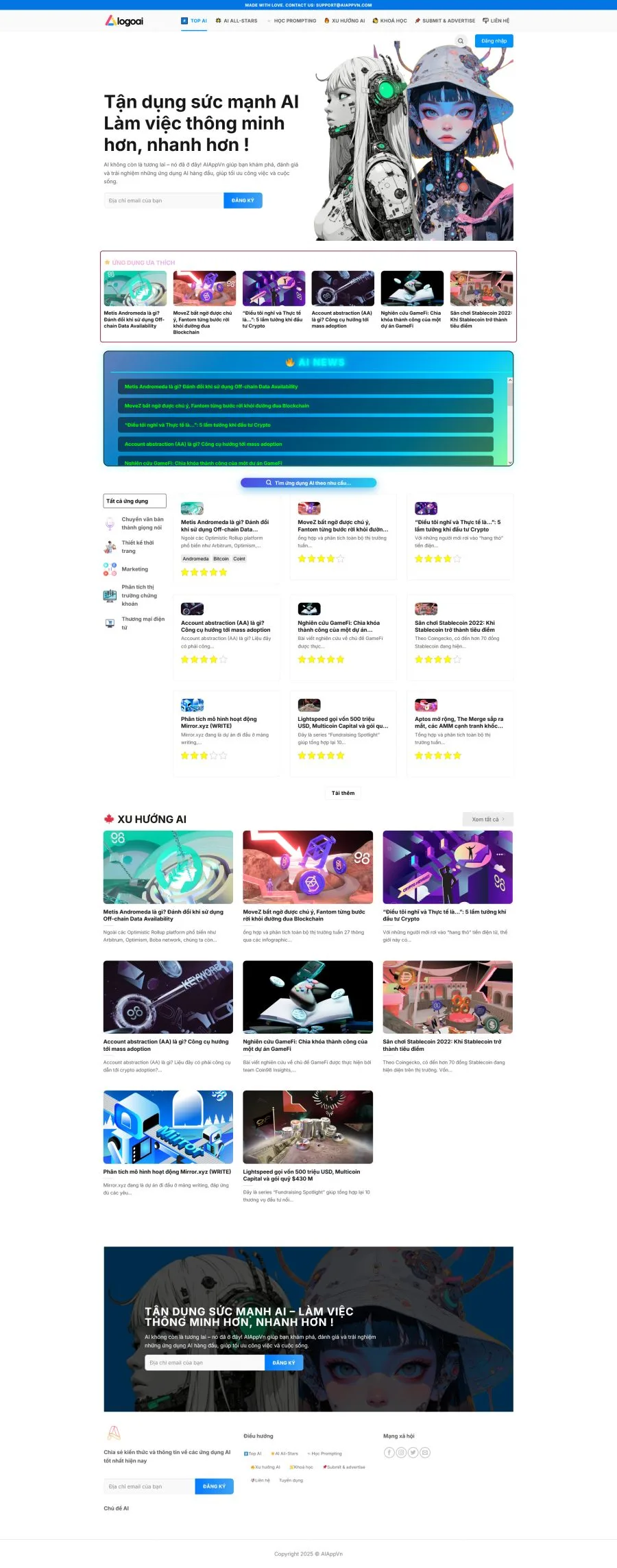 Tin Tức Giới Thiệu Các Ứng Dụng Ai