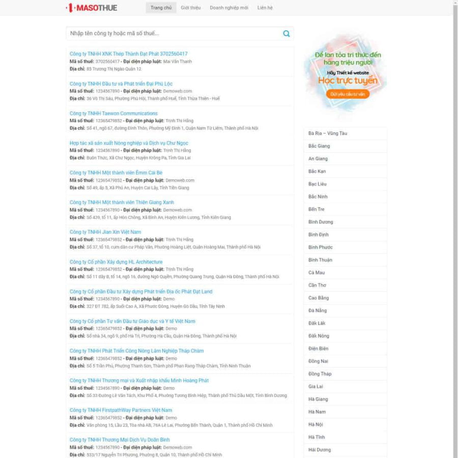 Tra Cứu Mã Số Thuế