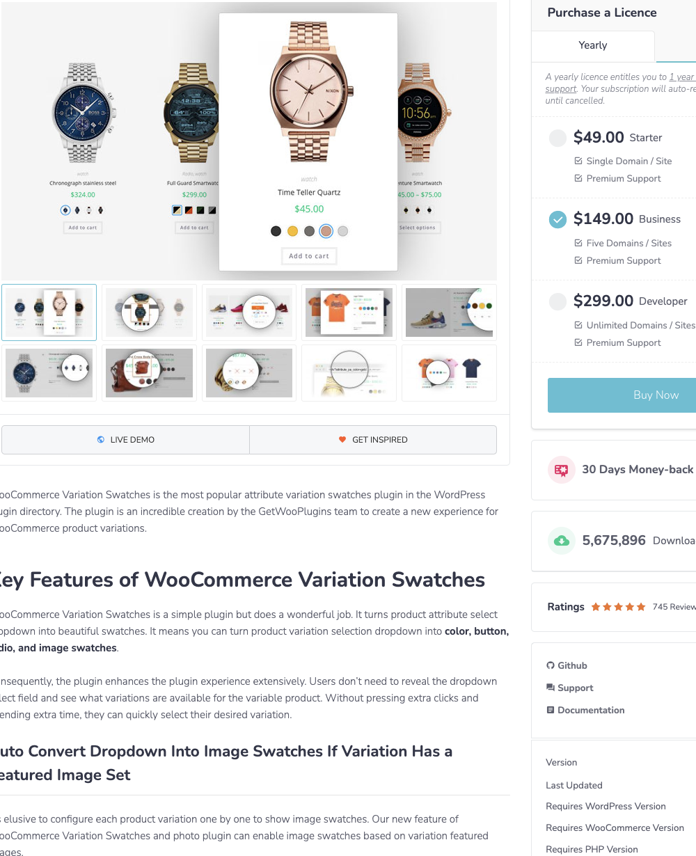 Variation Swatches For Woocommerce