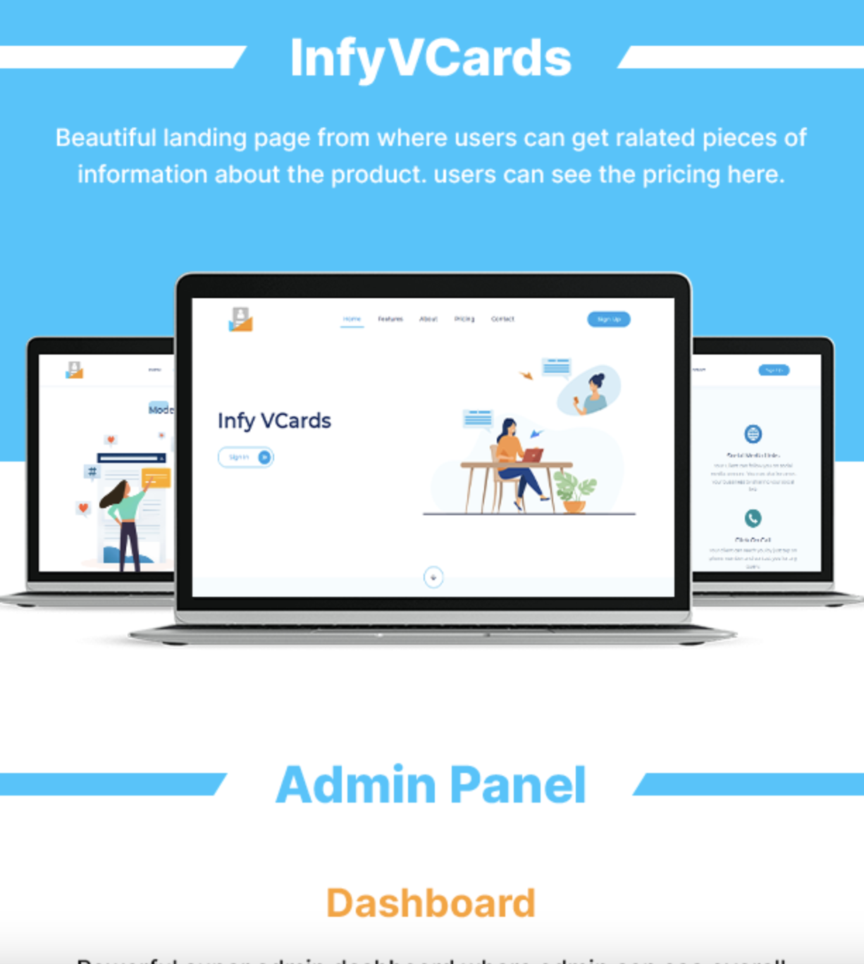 Vcard Saas Digital Business Card Builder Saas Laravel Vcard Saas