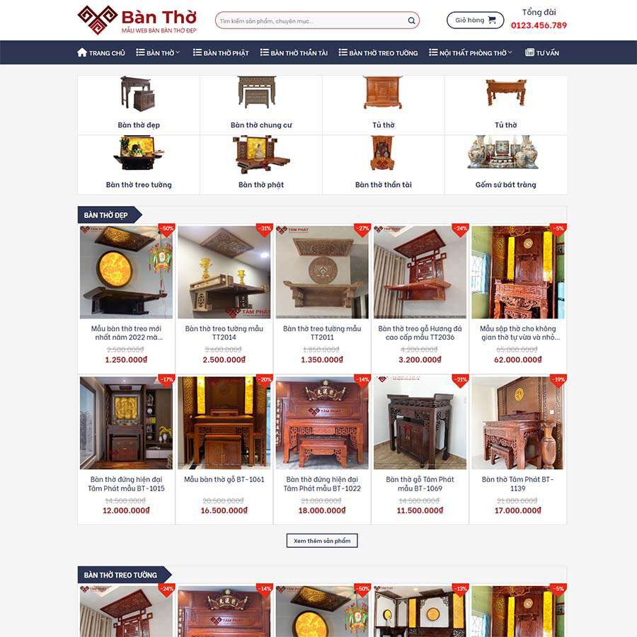 Website Bán Bàn Thờ
