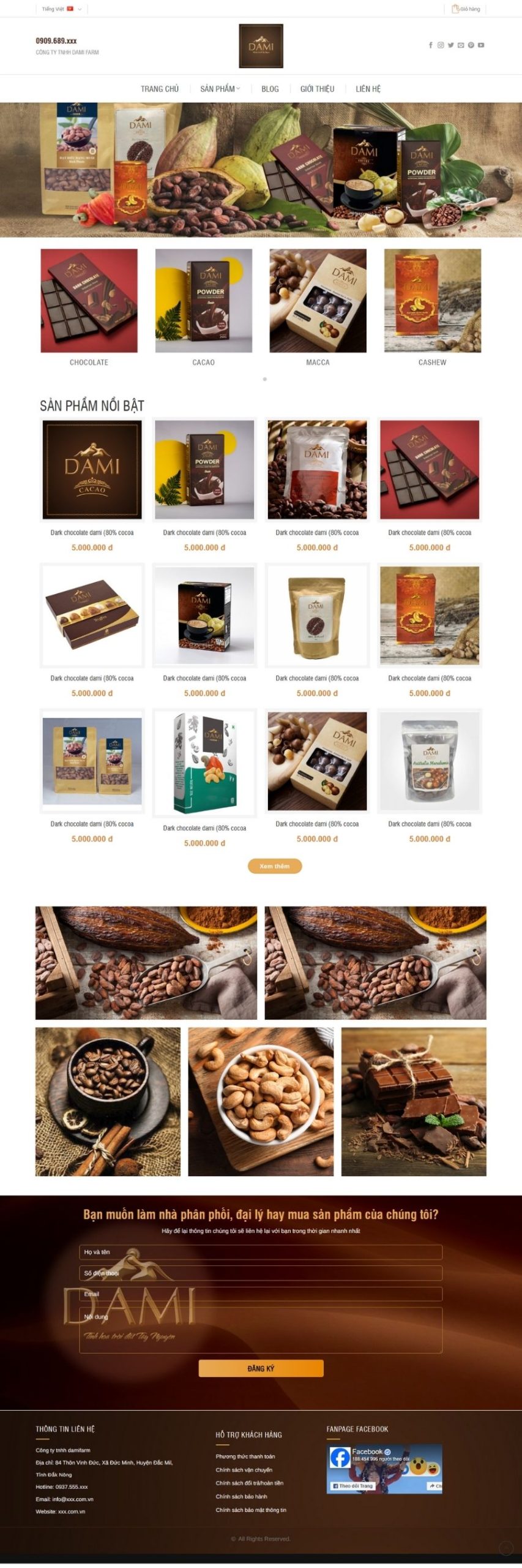 Website Bán Cafe 02