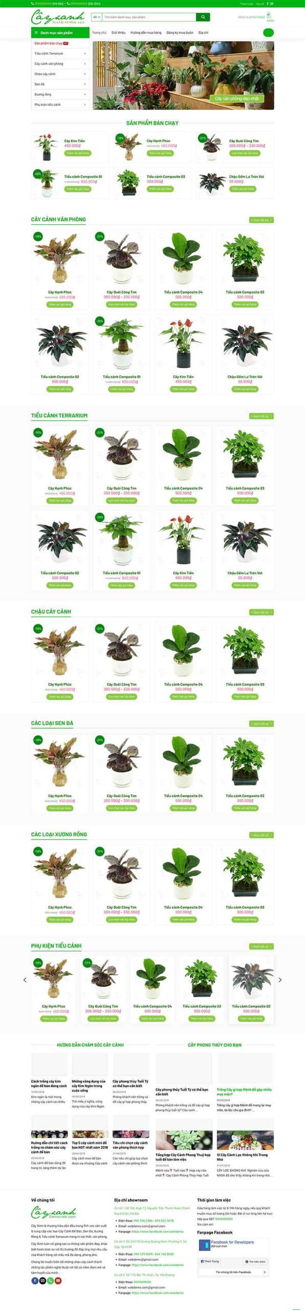 Website Bán Cây Cảnh