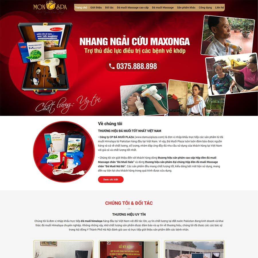 Website Bán Đá Muối