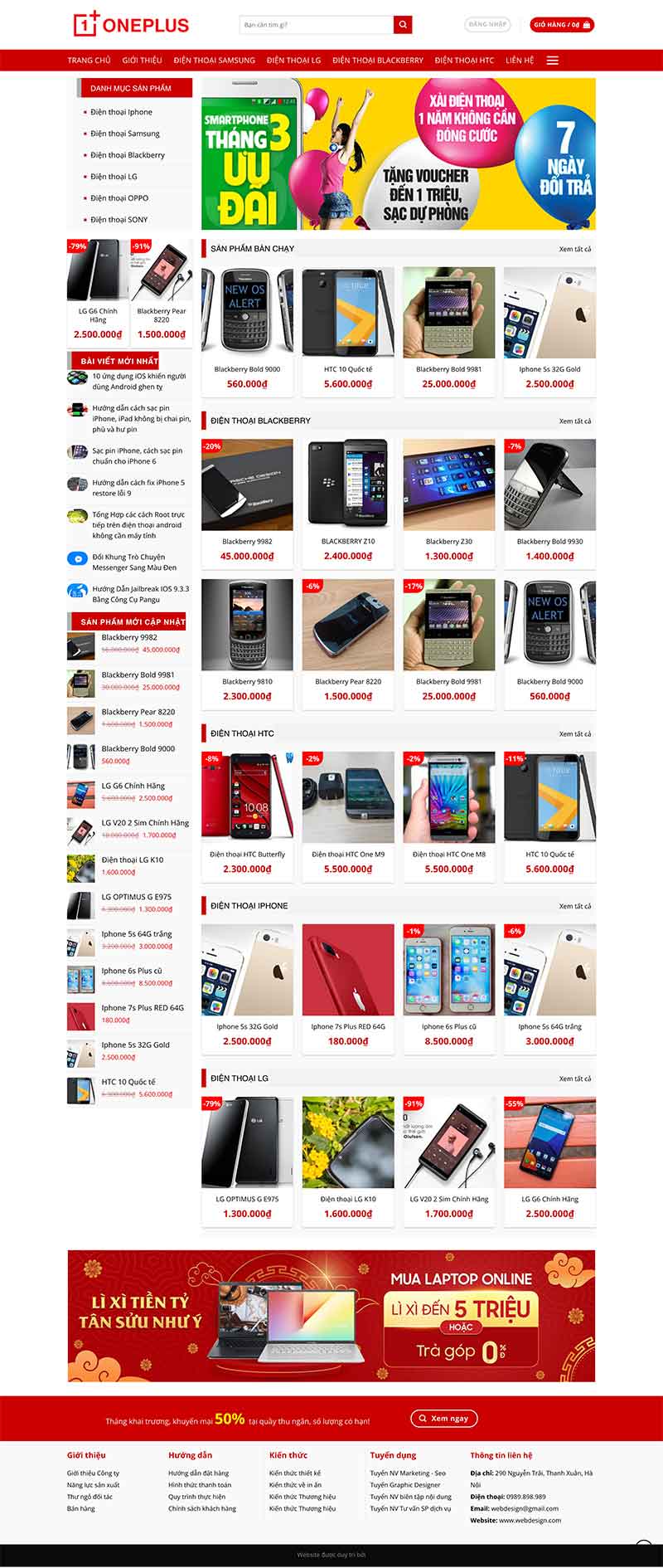 Website Bán Điện Thoại