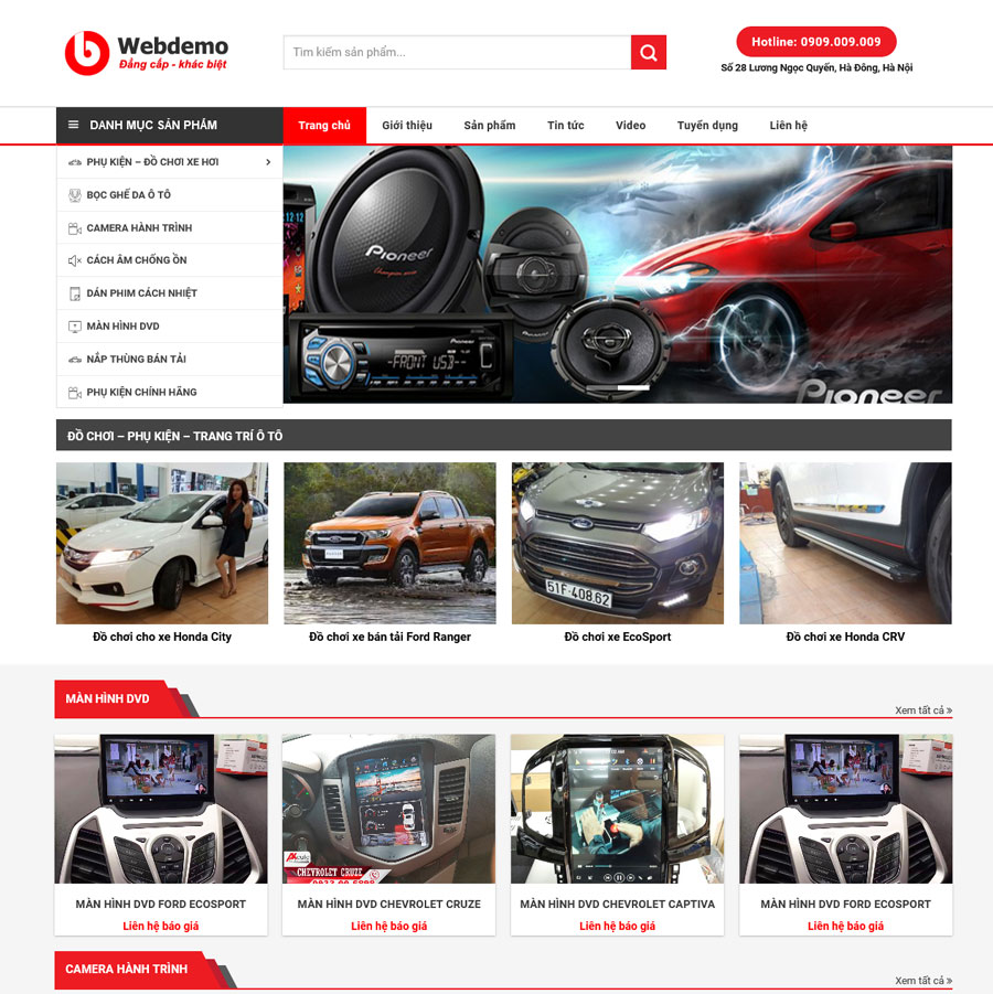 Website Bán Đồ Chơi Xe Ô Tô