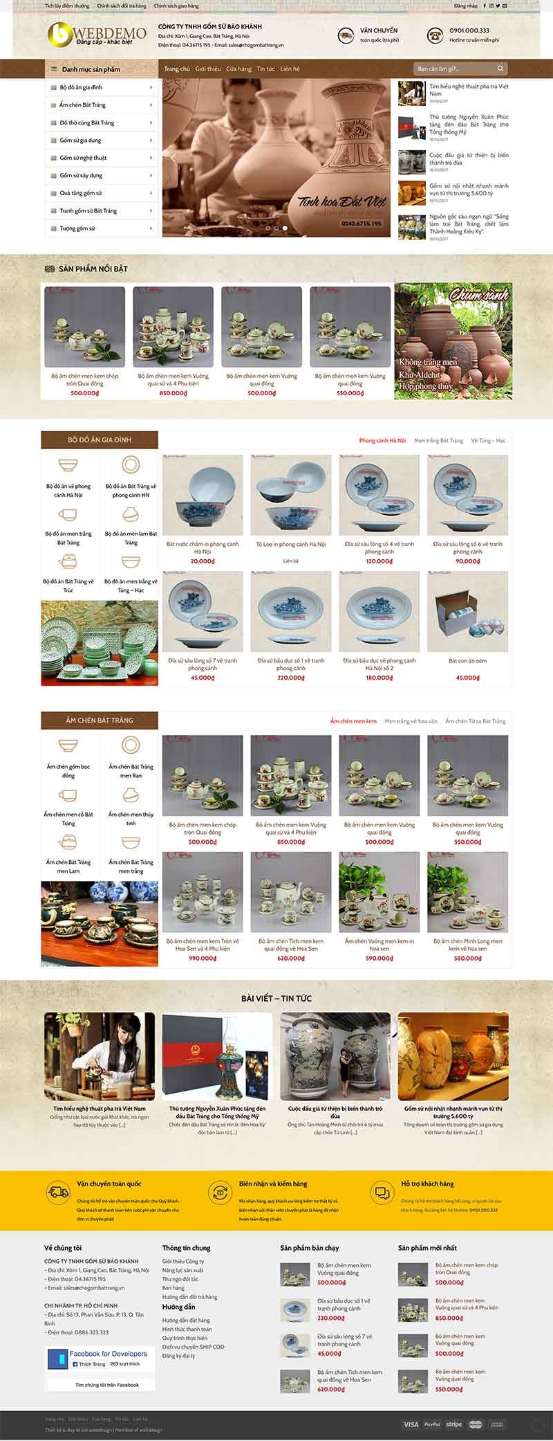 Website Bán Đồ Gốm