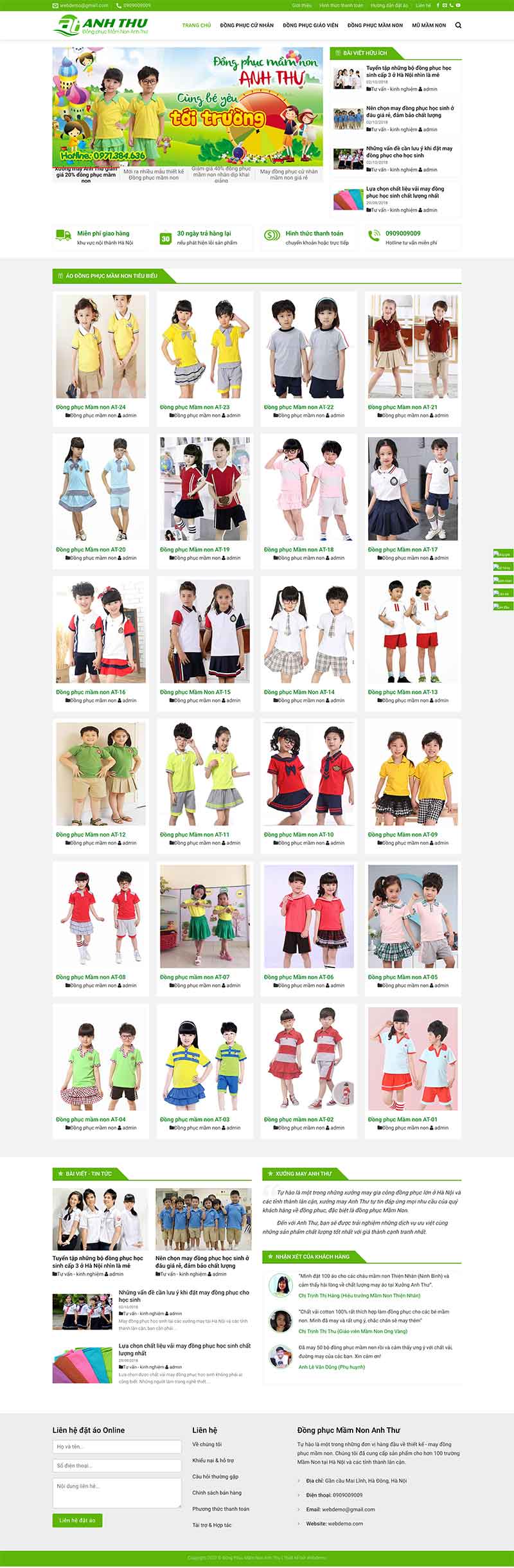 Website Bán Đồng Phục