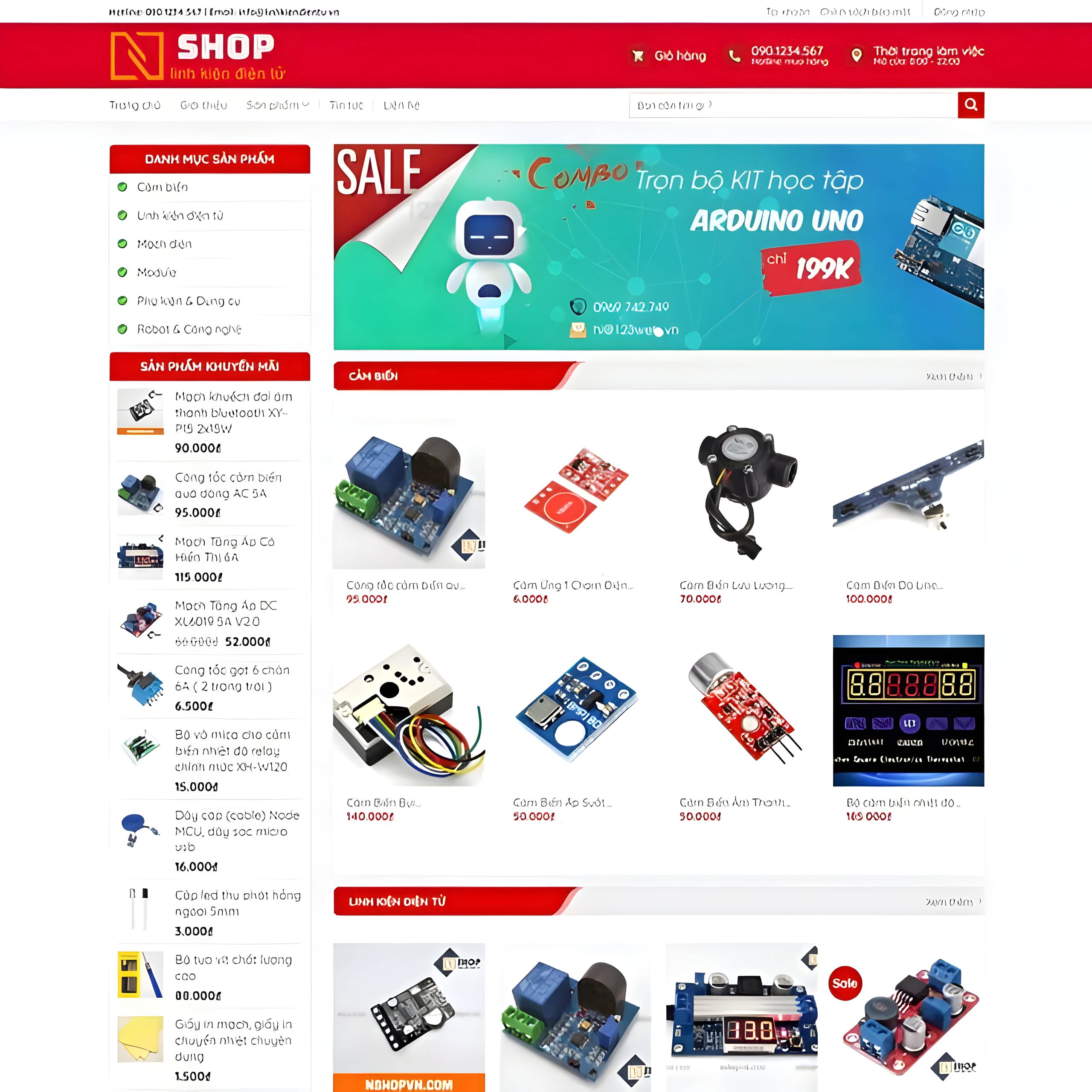Website Bán Linh Kiện Điện Tử
