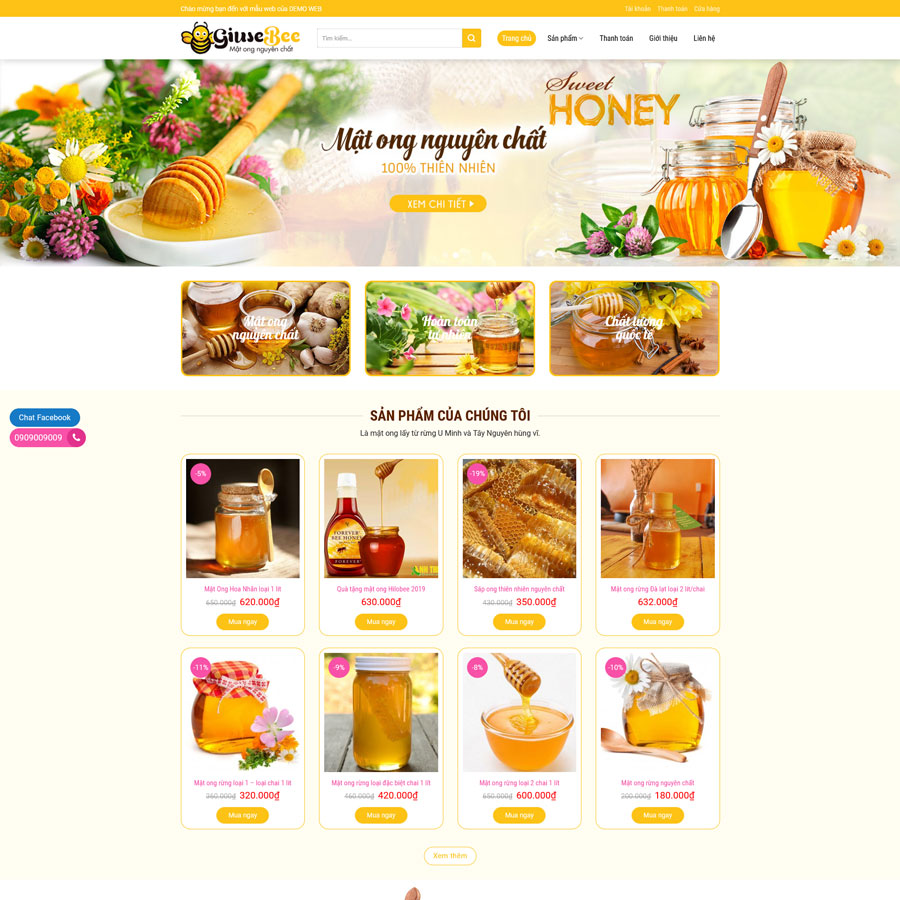 Website Bán Mật Ong