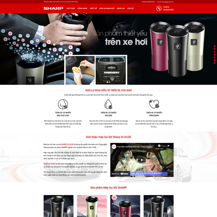 Website Bán Máy Lọc Khí