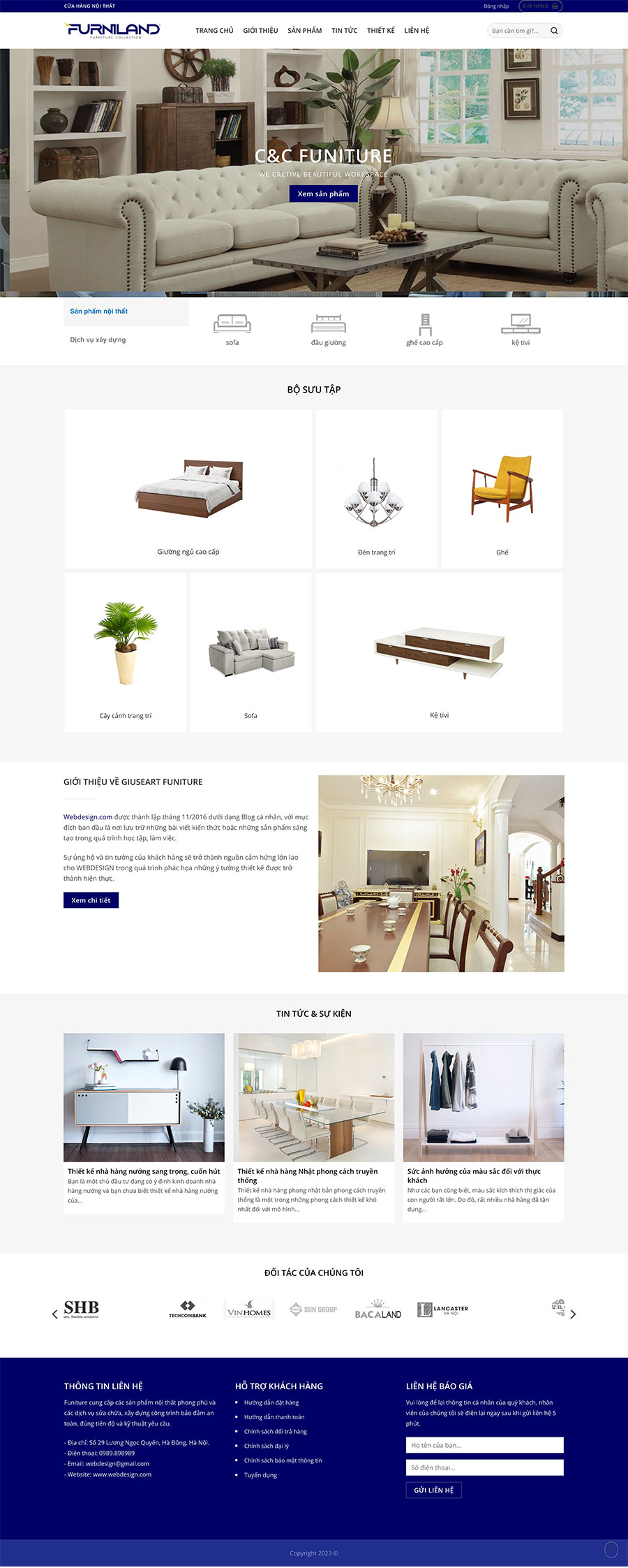 Website Bán Nội Thất Gia Đình 2