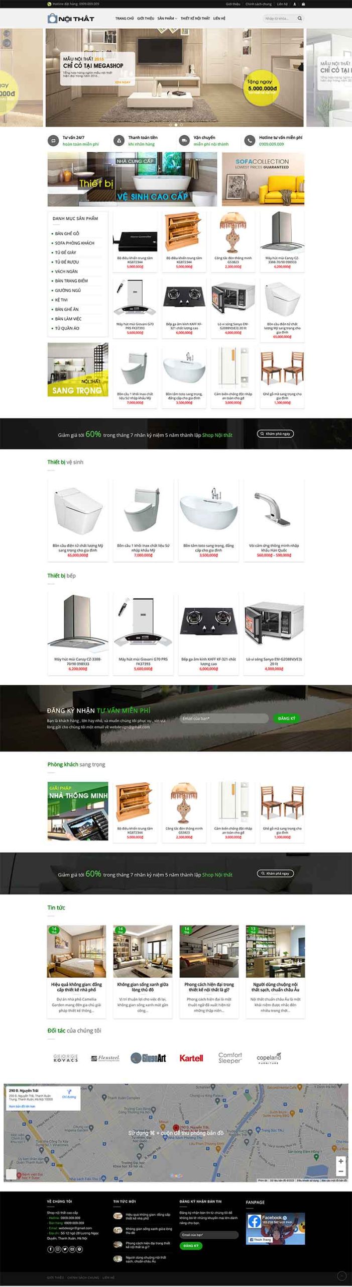 Website Bán Nội Thất Gia Đình 5