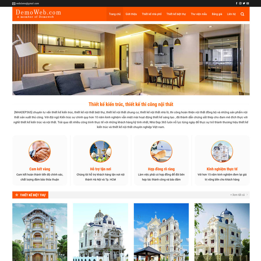 Website Bán Nội Thất Gia Đình 6