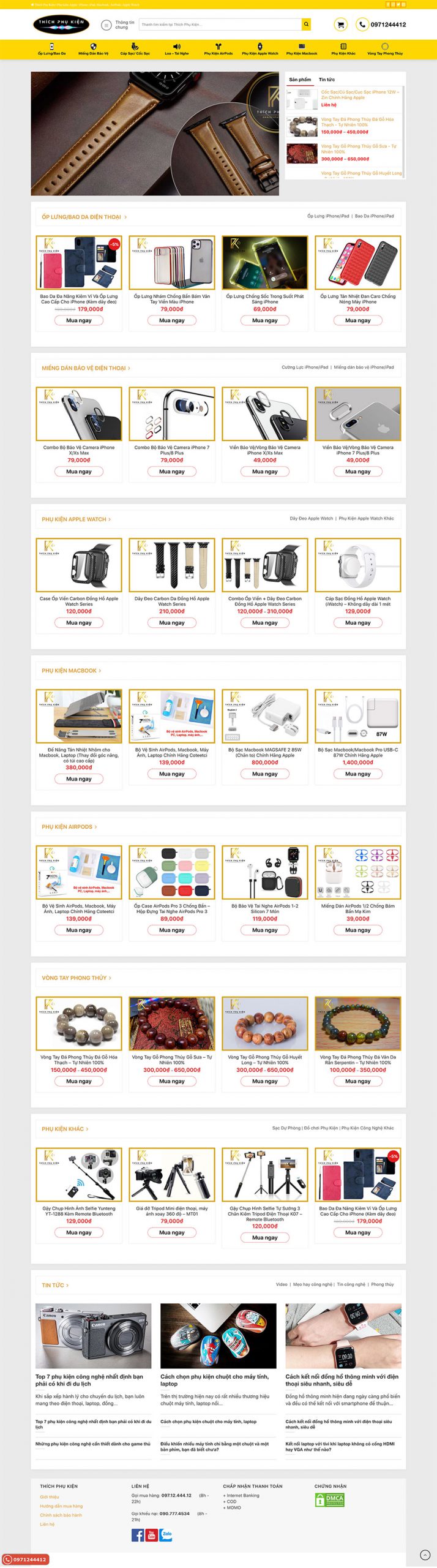 Website Bán Phụ Kiện Điện Thoại Giống Remax