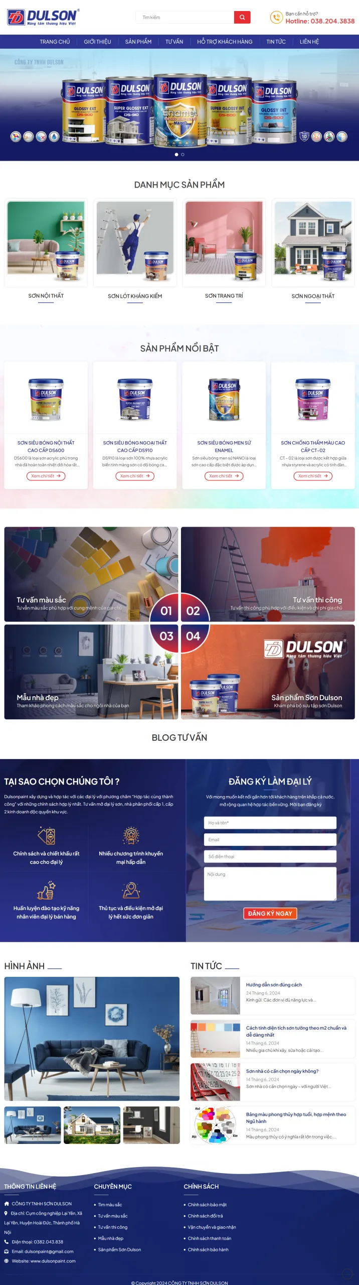 Website Bán Sơn Nước Cực Rẻ