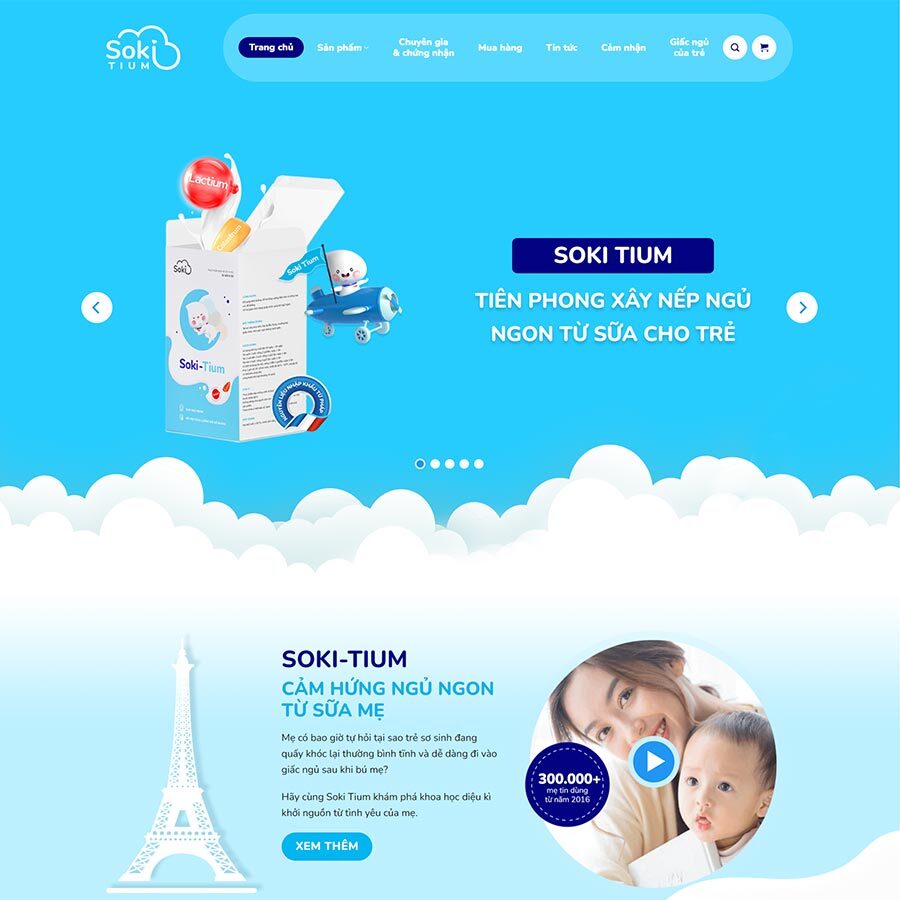 Website Bán Sữa Cho Bé