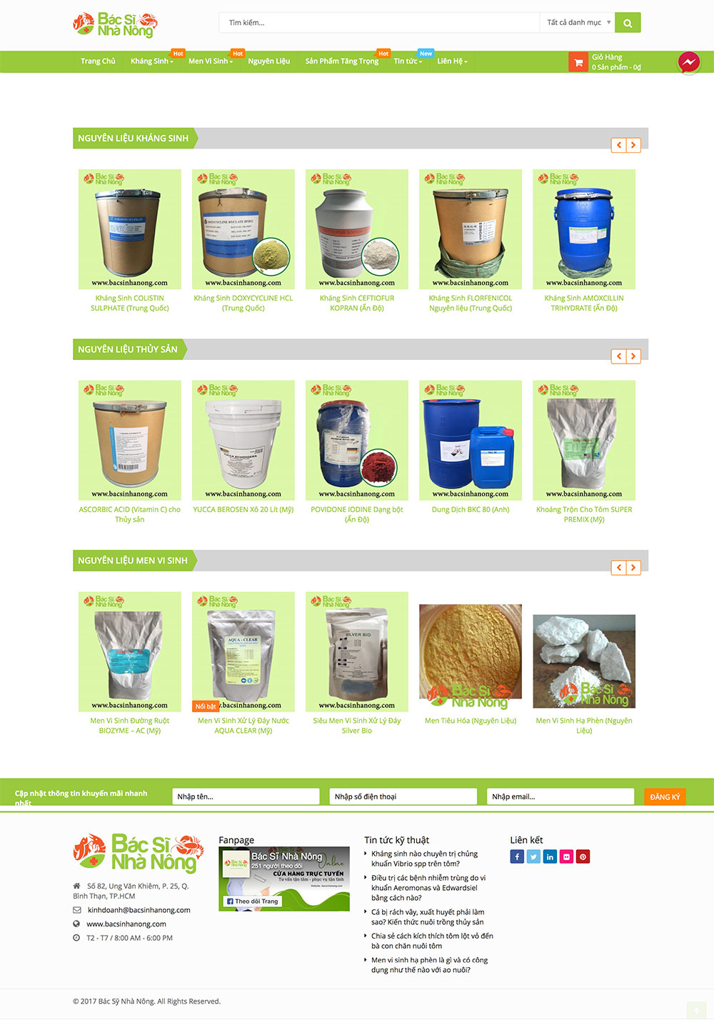 Website Bán Thuốc Nuôi Thủy Hải Sản