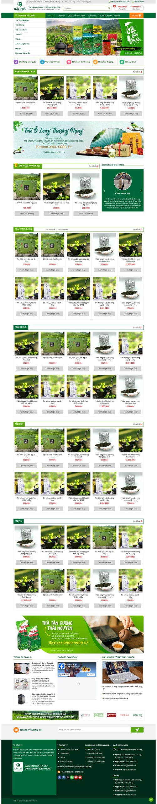 Website Bán Trà Xanh