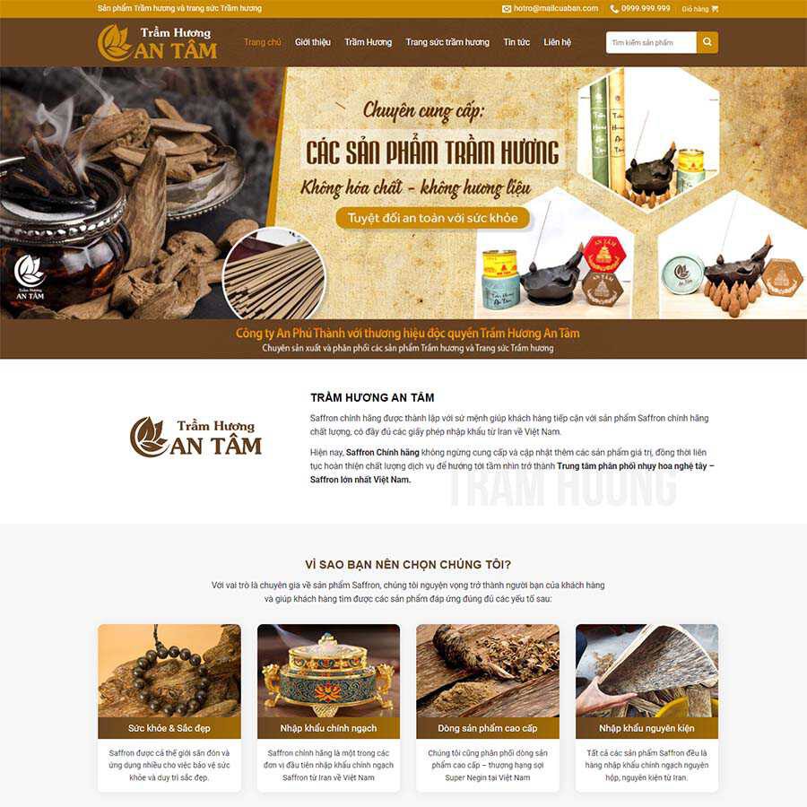 Website Bán Trầm Hương