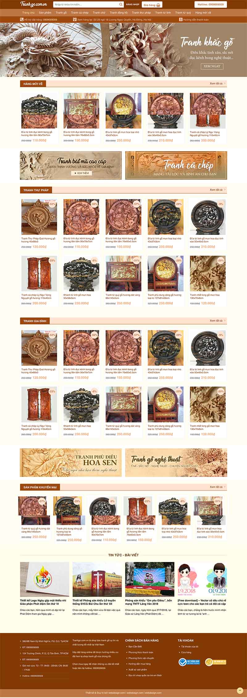 Website Bán Tranh Gỗ