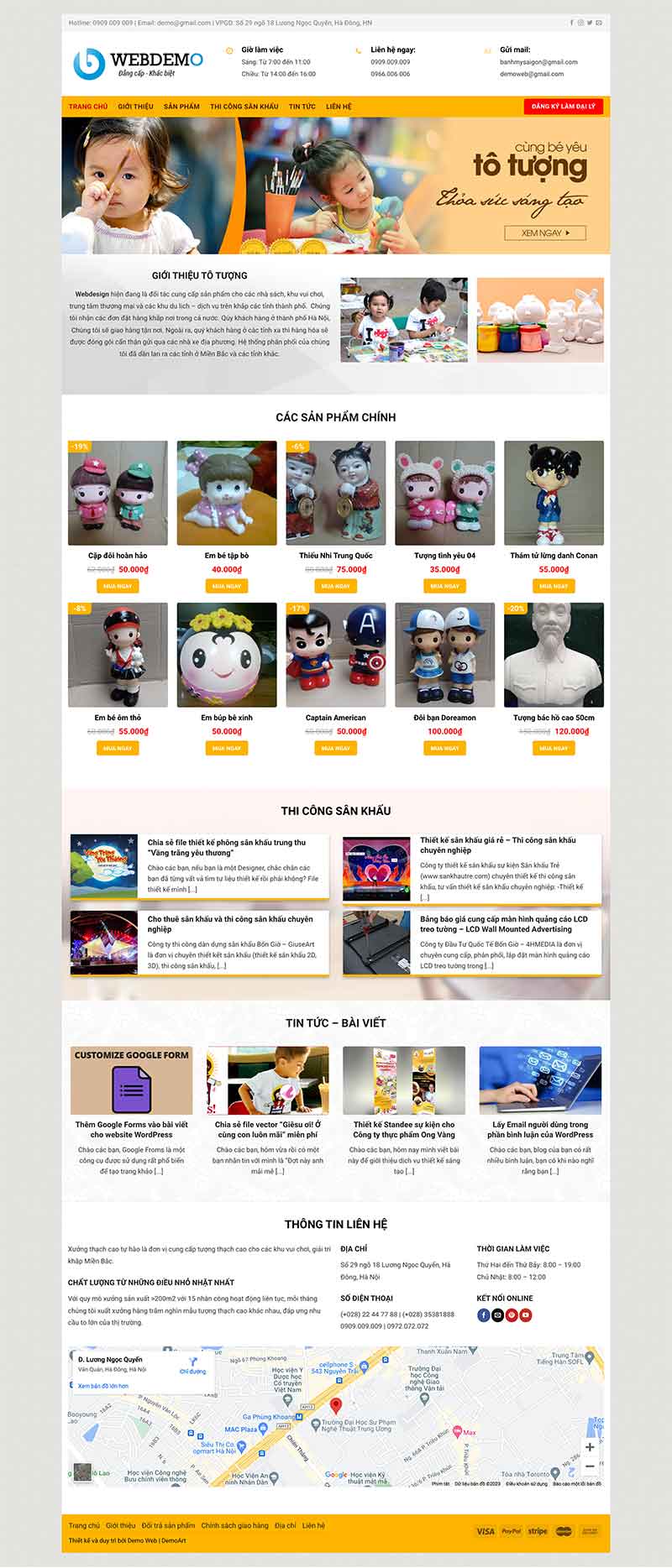 Website Bán Tường Thạch Cao