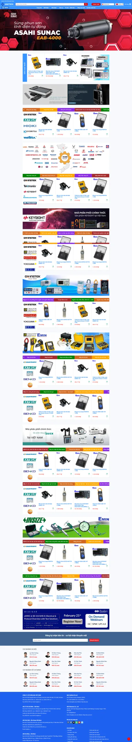 Website Chuyên Bán Các Thiết Bị Công Nghiệp