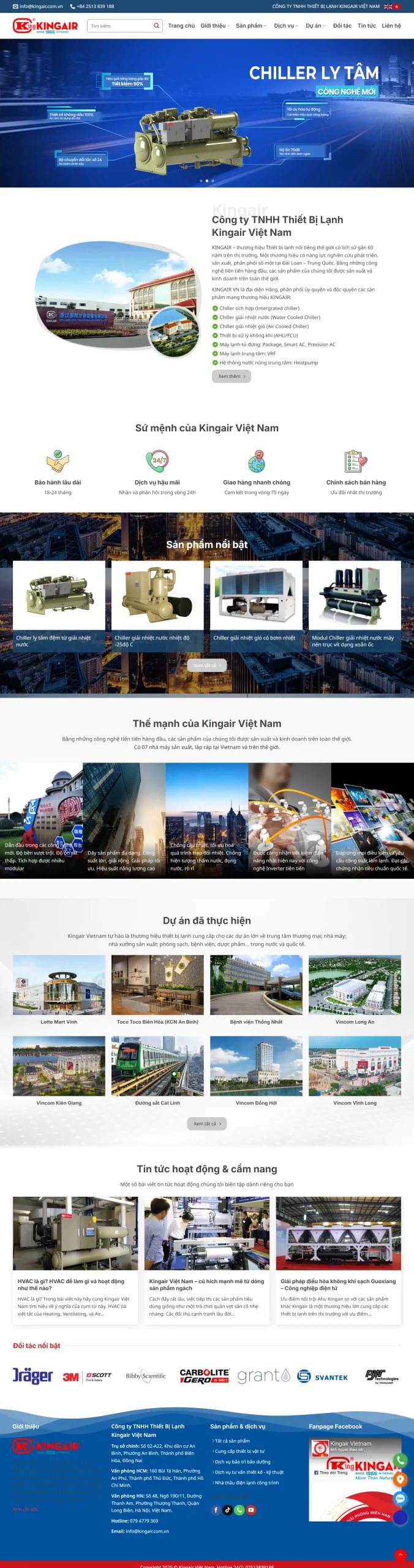 Website Cơ Khí Điện Lạnh Giá Rẻ Siêu Đẹp