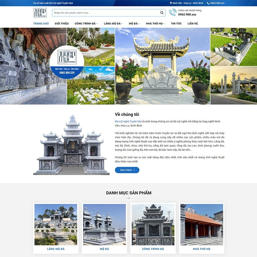 Website Cơ Sở Đá Mỹ Nghệ