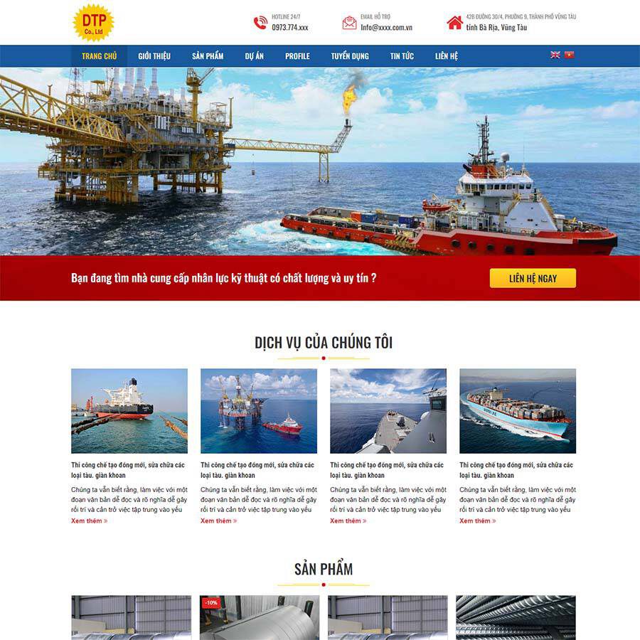 Website Công Ty Cơ Khí