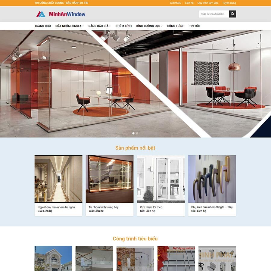 Website Công Ty Nhôm Kính 03