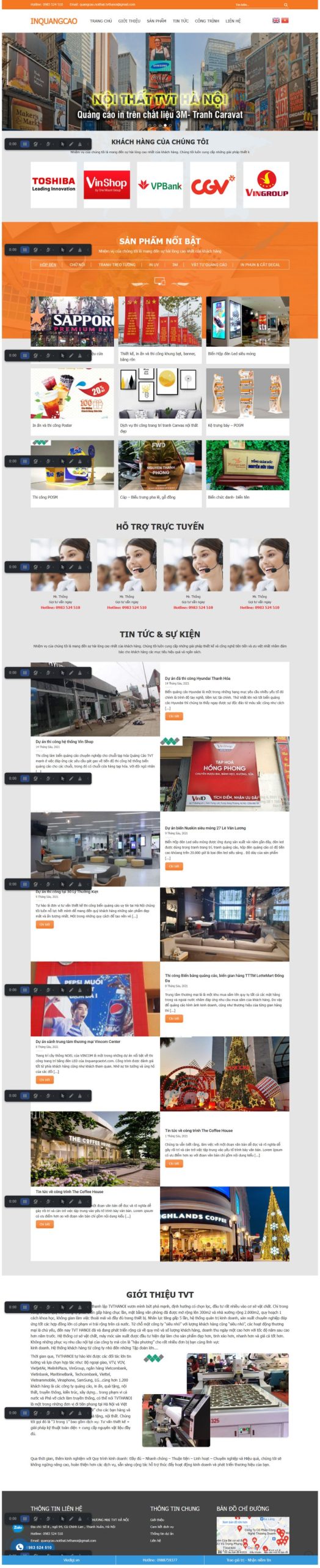 Website Công Ty Thi Công Biển Quảng Cáo