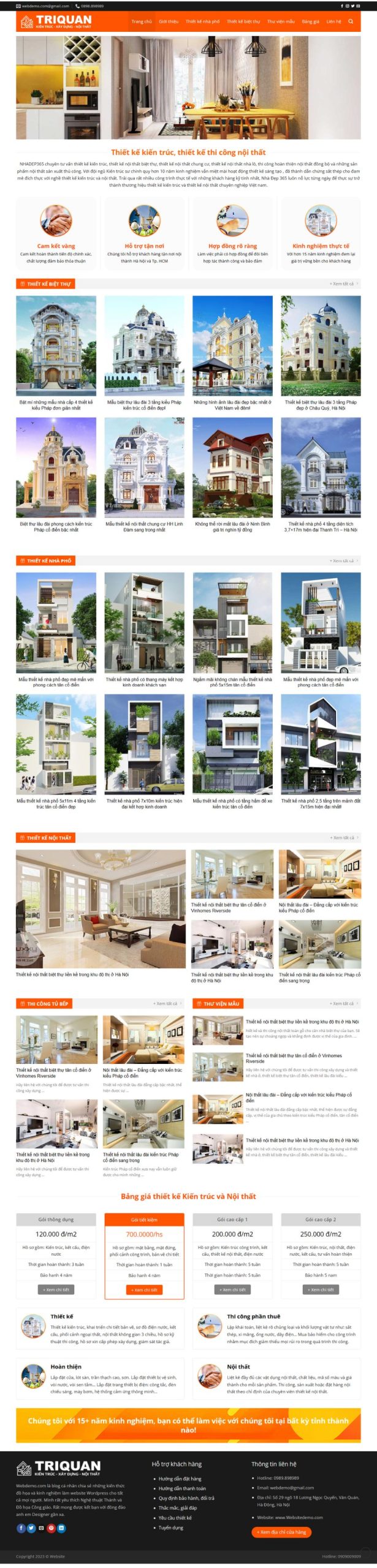 Website Công Ty Thiết Kế Kiến Trúc Nội Thất