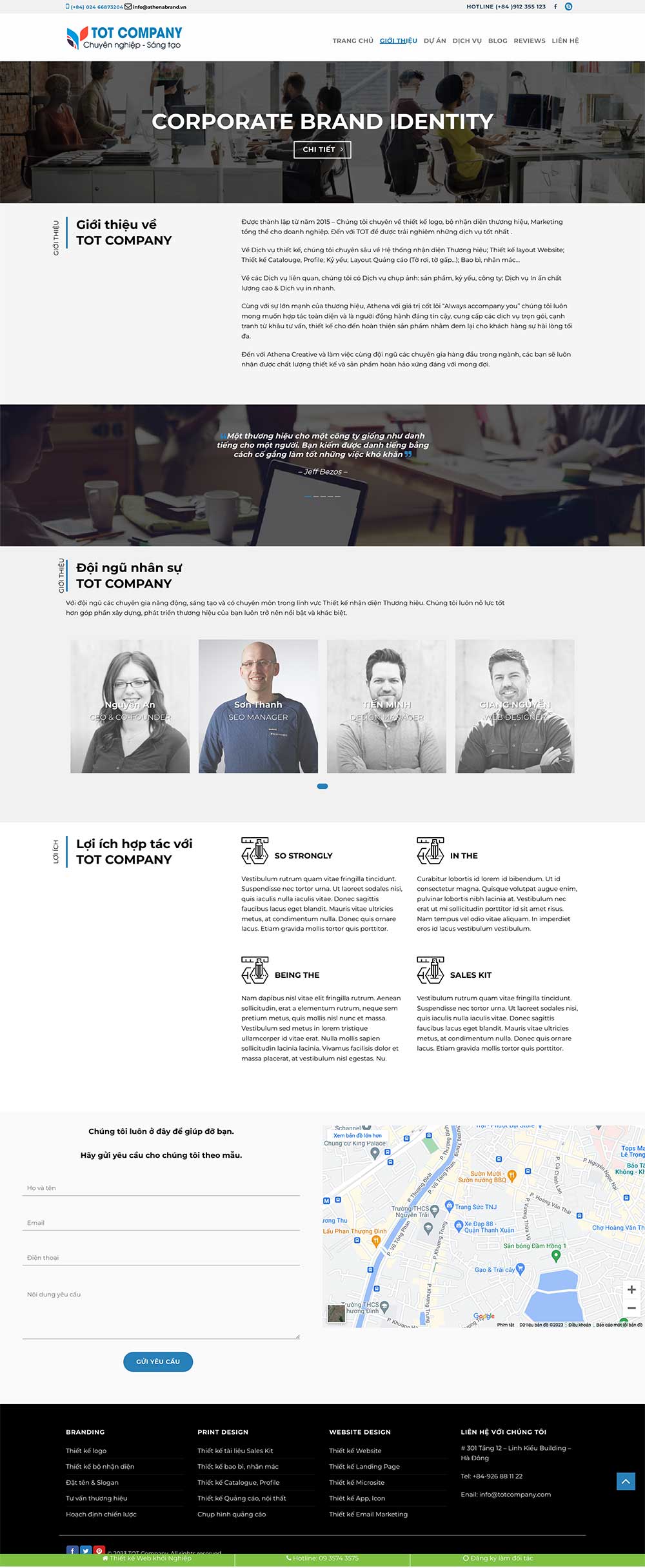Website Công Ty Thiết Kế Logo Thương Hiệu