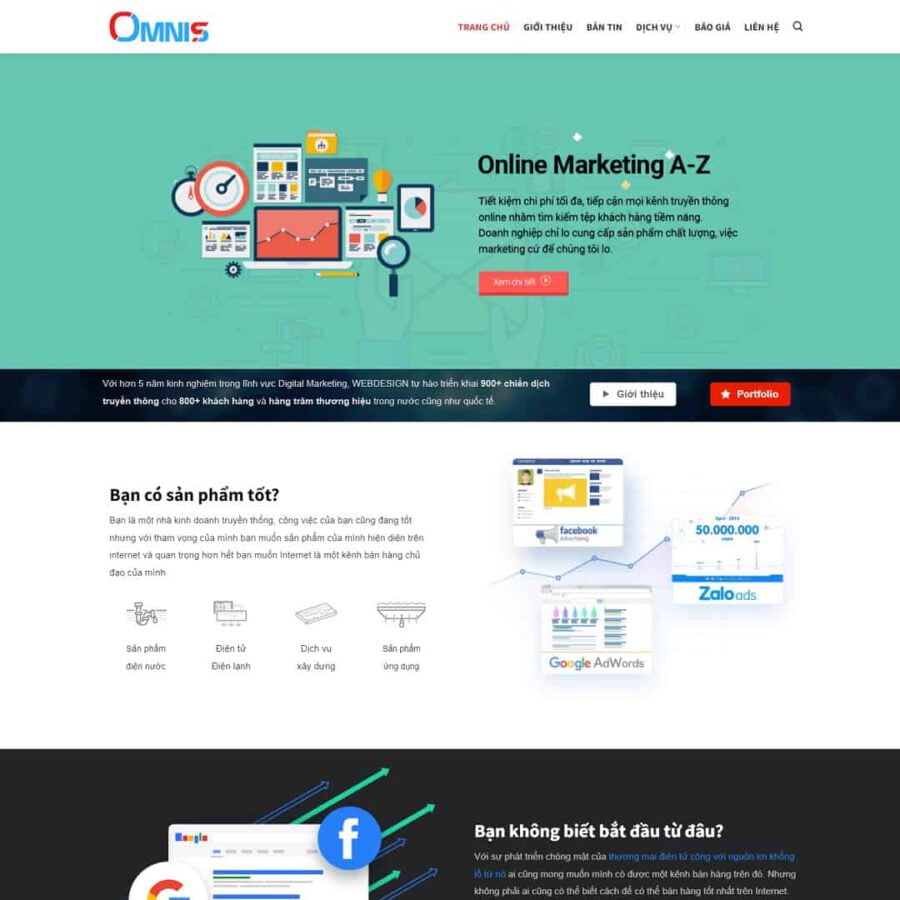 Website Công Ty Thiết Kế Web Marketing Online
