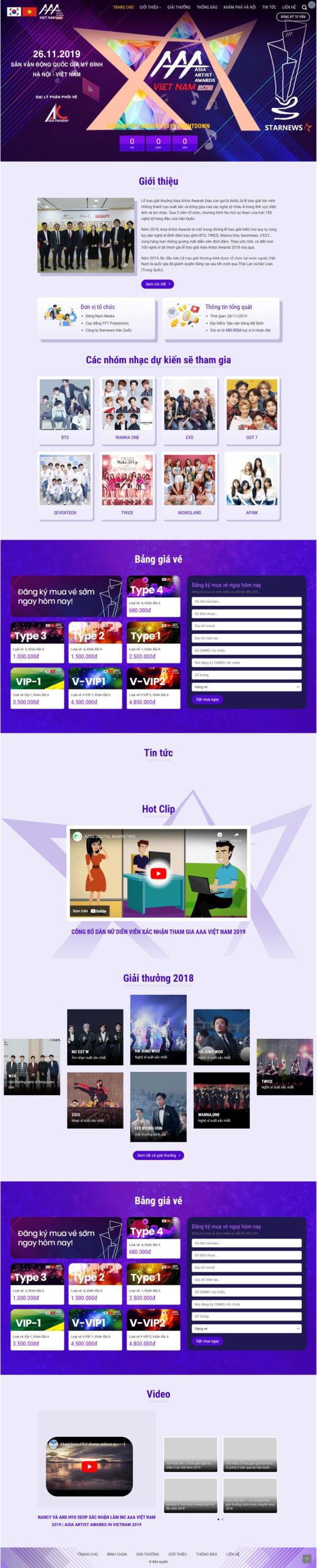 Website Công Ty Tổ Chức Sự Kiện