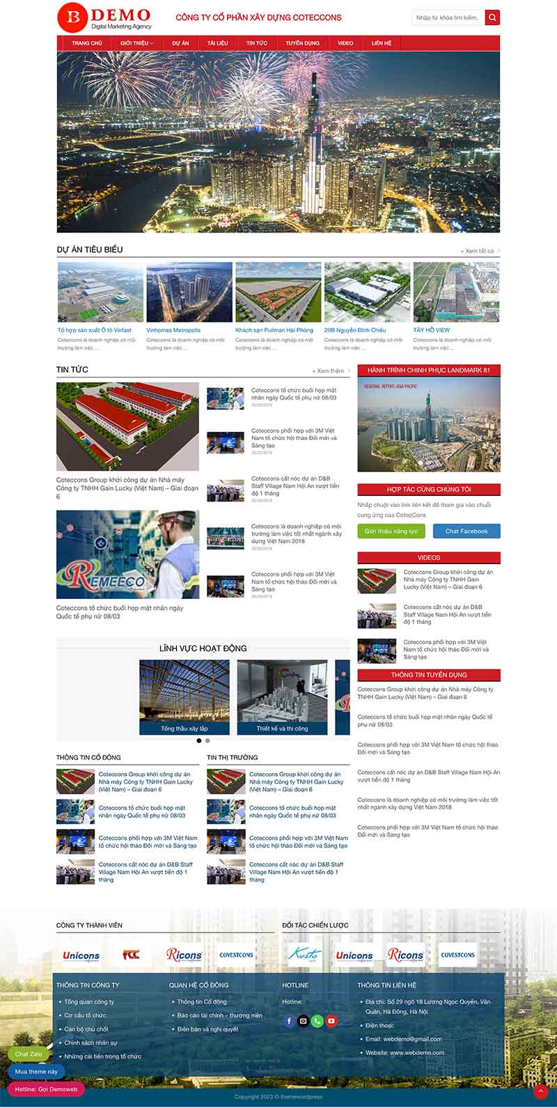 Website Công Ty Xây Dựng 2