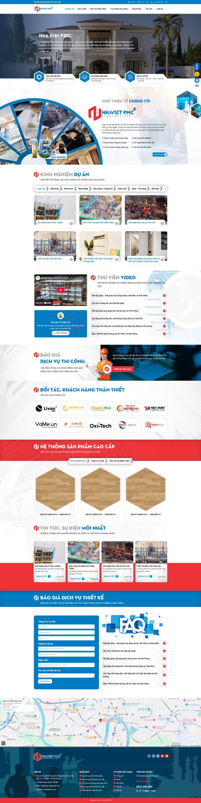 Website Công Ty Xây Dựng Nhà Việt