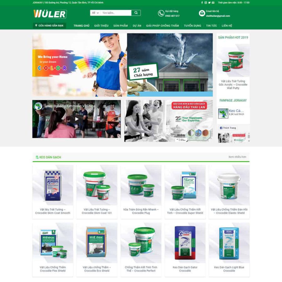 Website Cửa Hàng Bán Sơn Bột Sơn