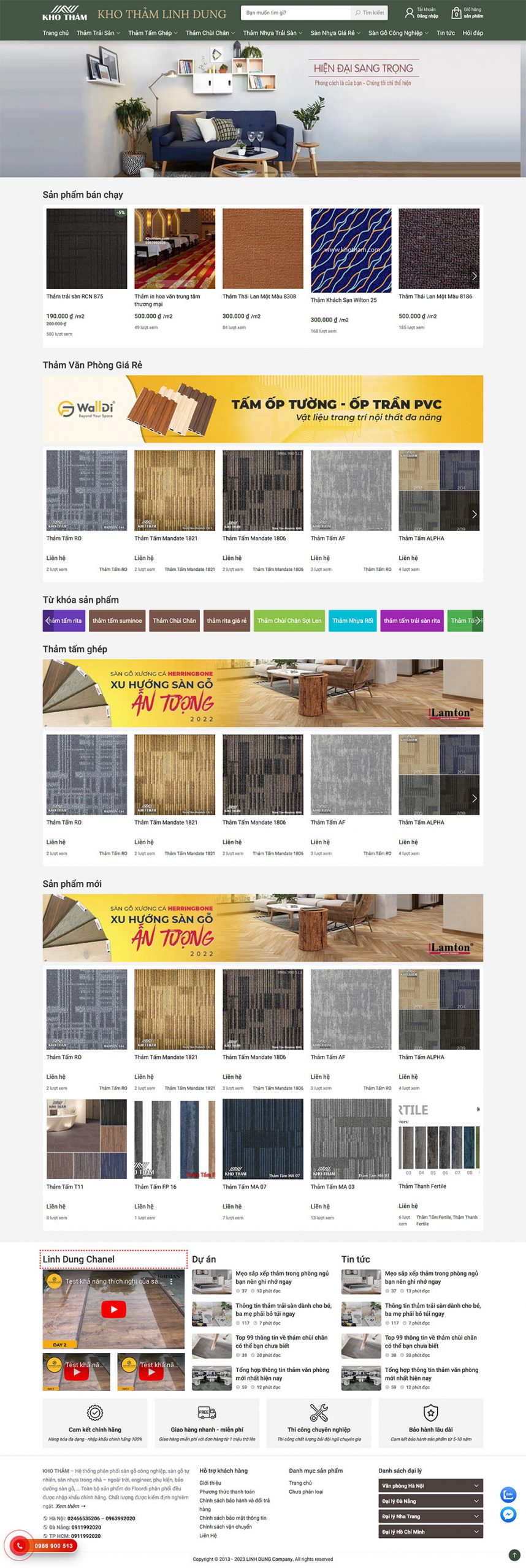 Website Cửa Hàng Bán Thảm