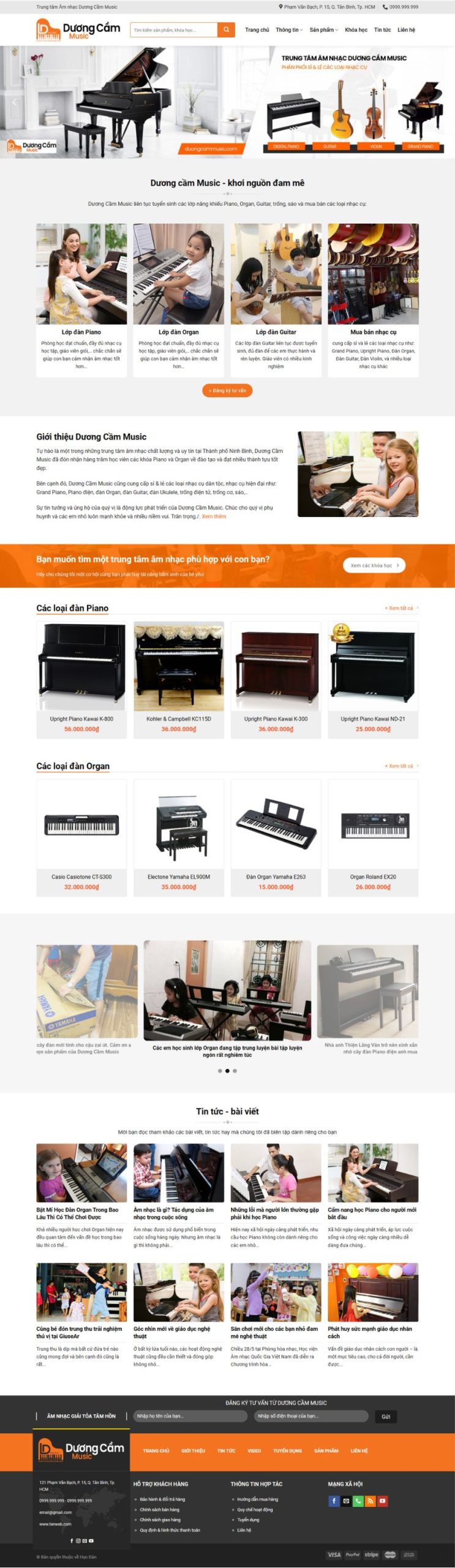 Website Đào Tạo Học Đàn