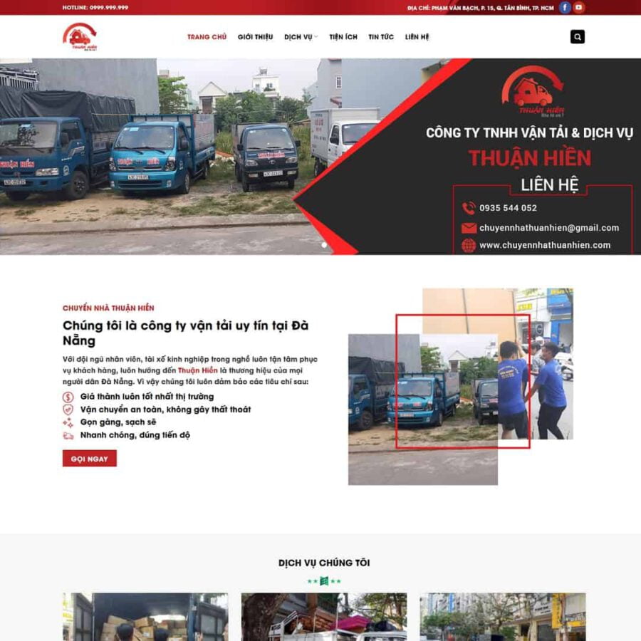 Website Dịch Vụ Chuyển Nhà