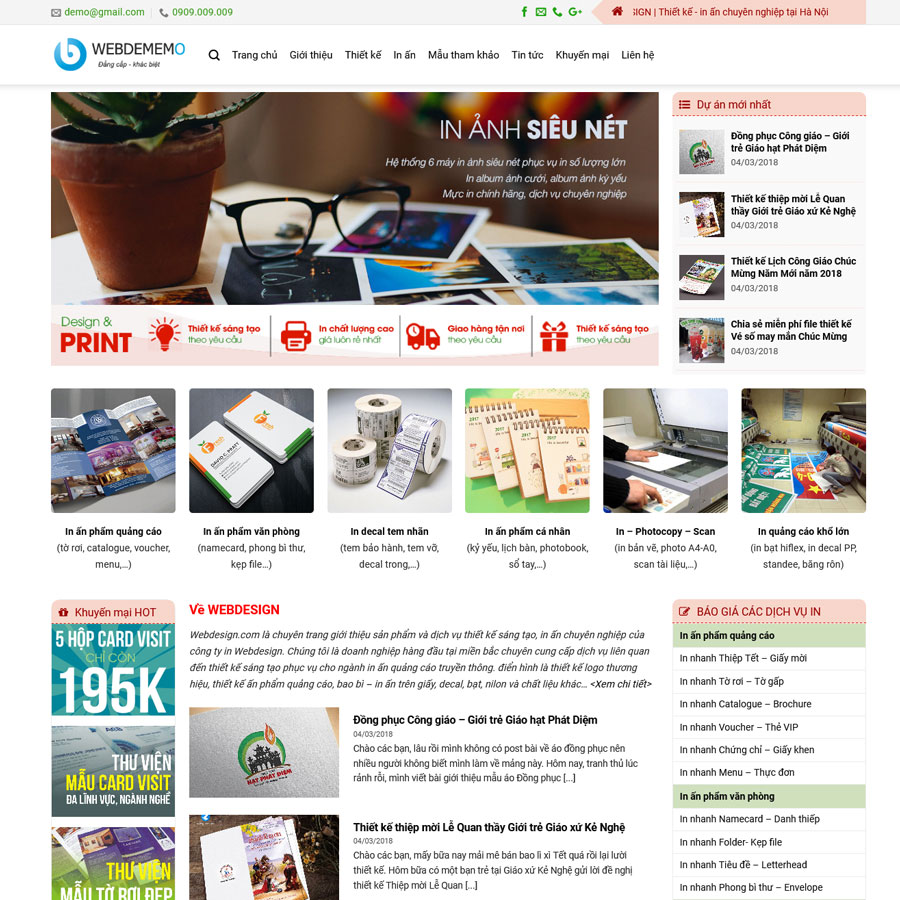 Website Dịch Vụ In Ấn 3