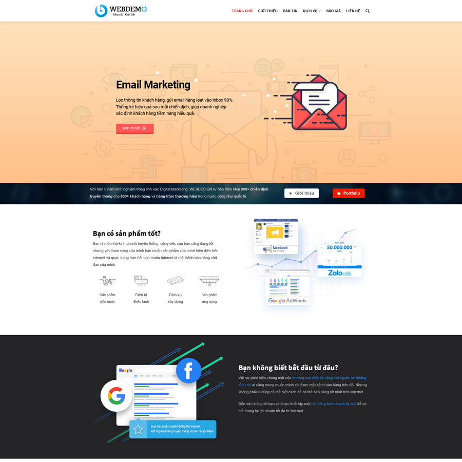 Website Dịch Vụ Marketing