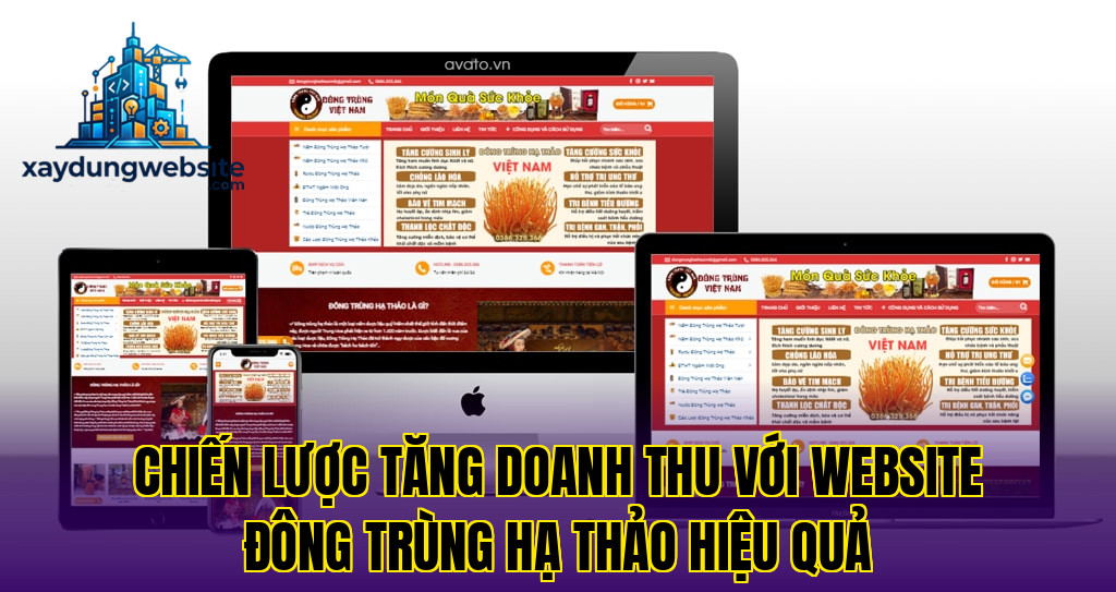 chiến lược tăng doanh thu với website đông trùng hạ thảo hiệu quả