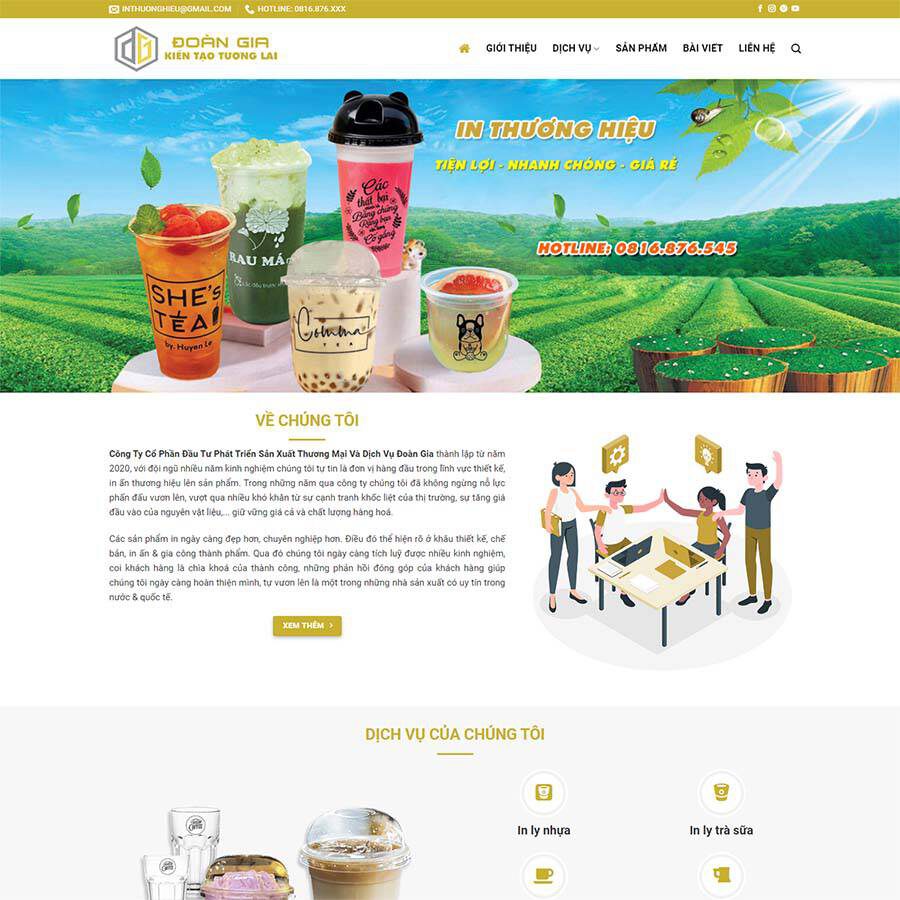 Website In Nhựa Bao Bì
